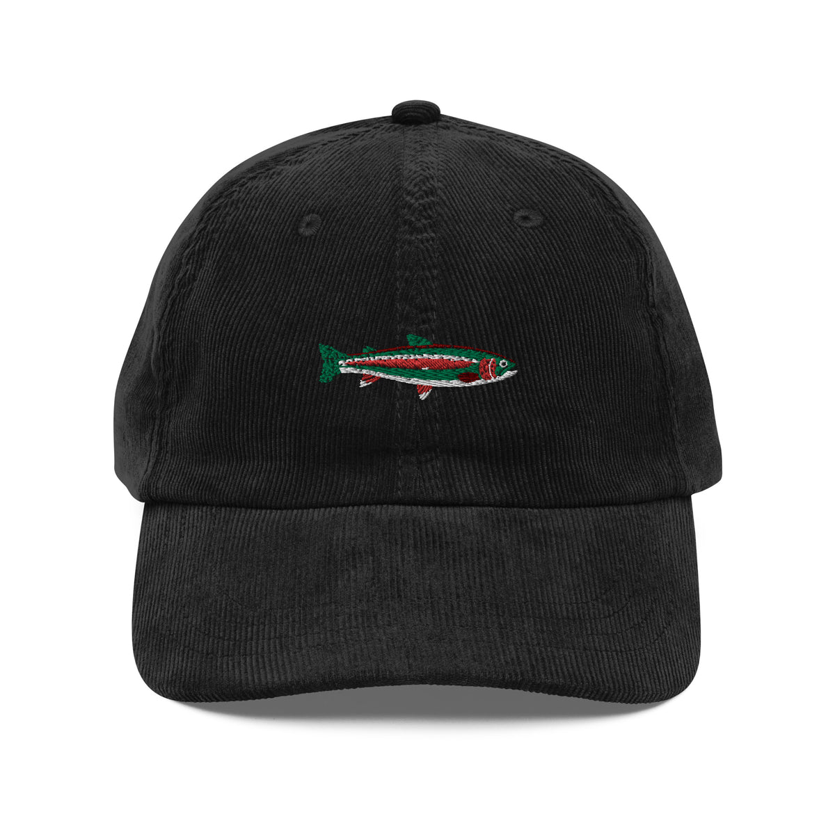 Alaskan Rainbow Embroidered Corduroy Dad Hat