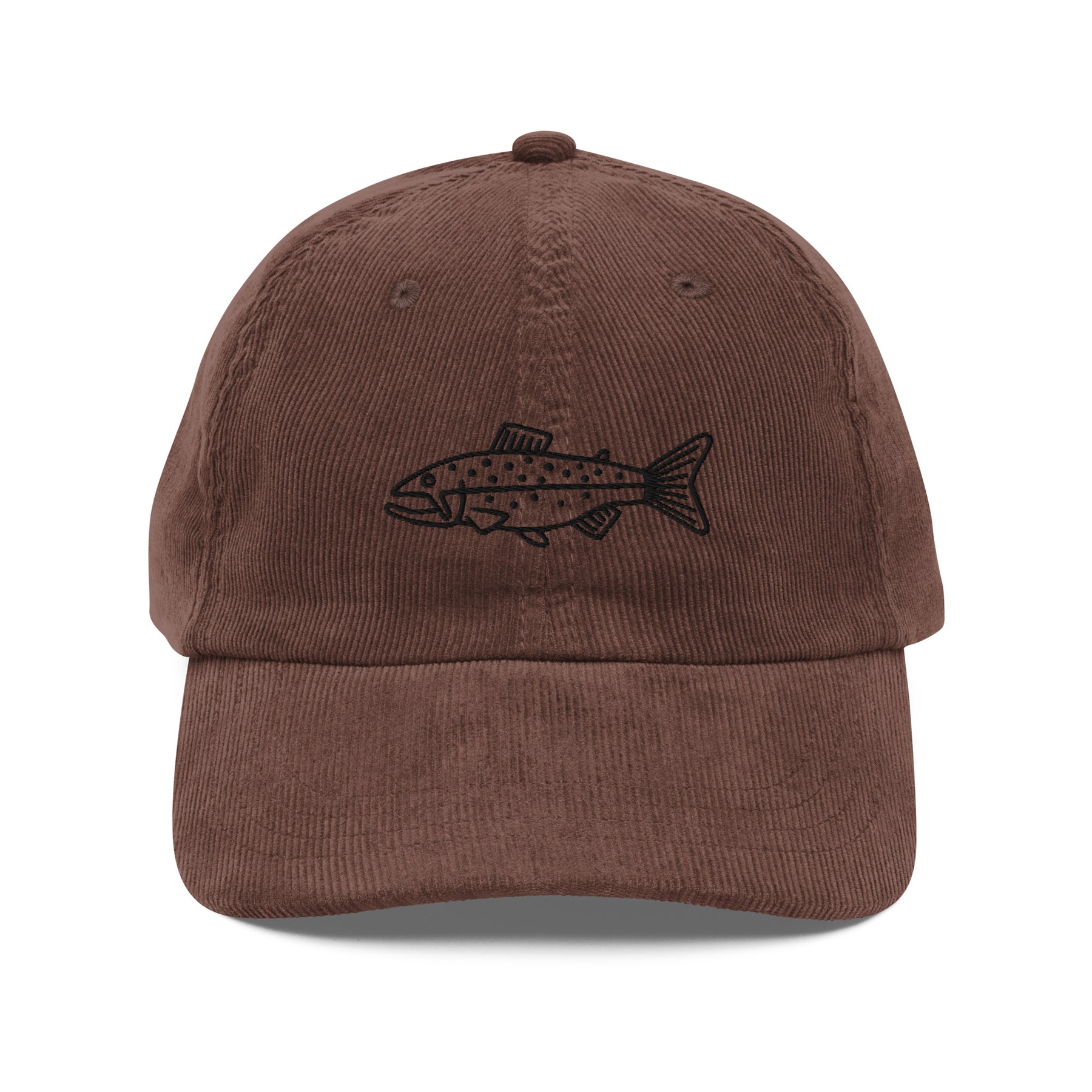 Trout Doodle Vintage Corduroy Hat