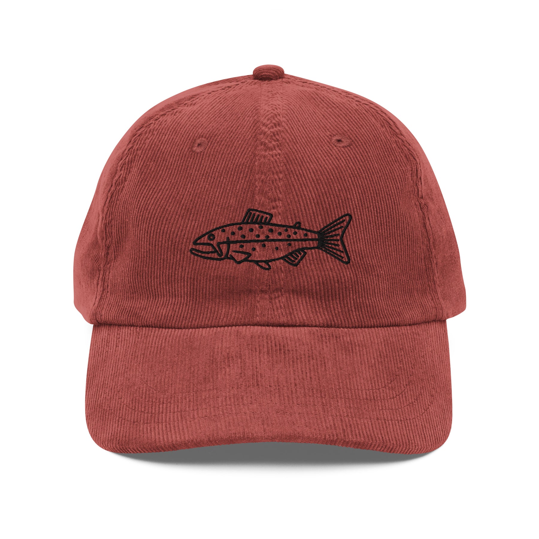 Trout Doodle Vintage Corduroy Hat