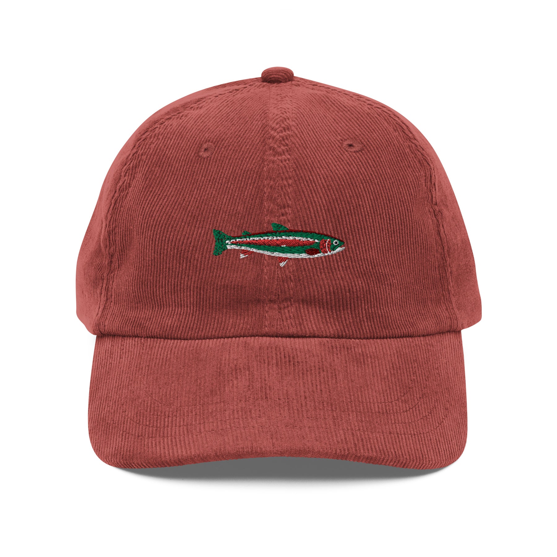 Alaskan Rainbow Embroidered Corduroy Dad Hat
