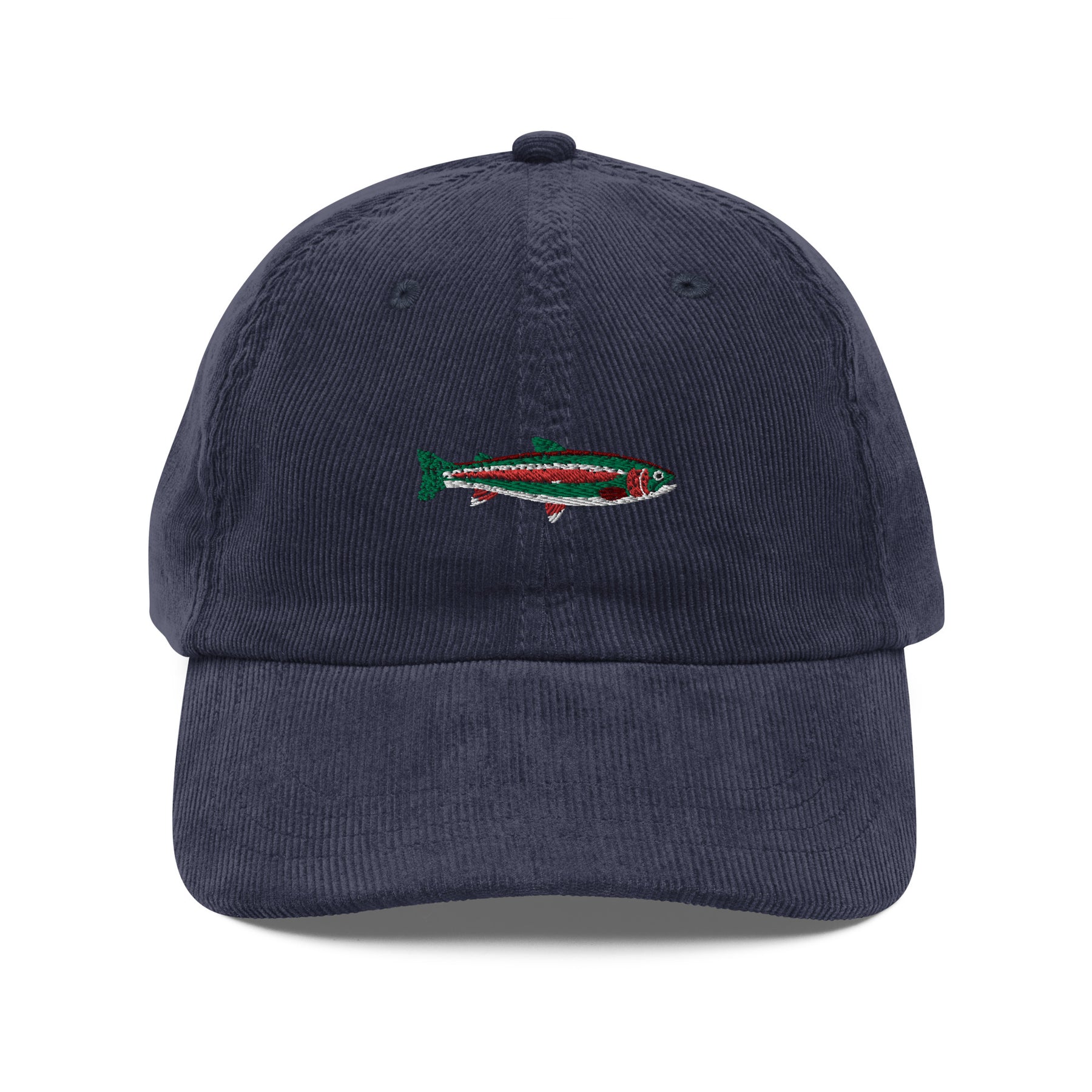 Alaskan Rainbow Embroidered Corduroy Dad Hat