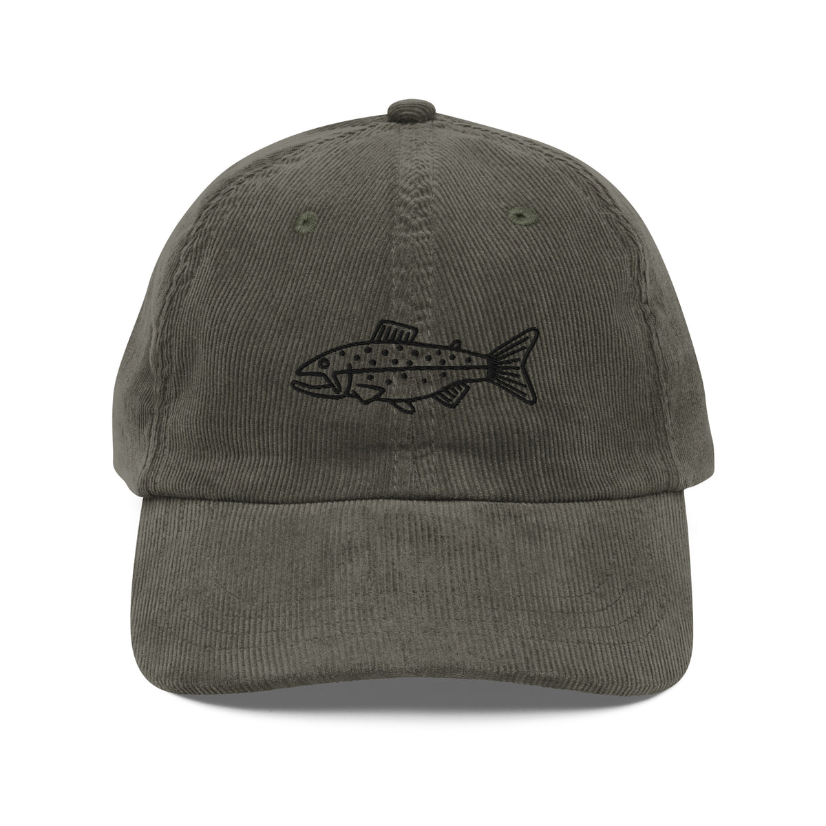 Trout Doodle Vintage Corduroy Hat