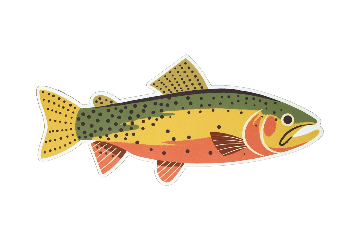 23 Pack of Native Trout Stickers