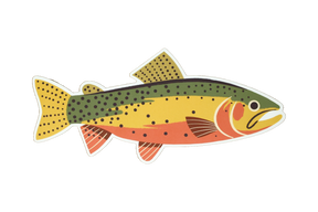 8 Pack of Trout Stickers