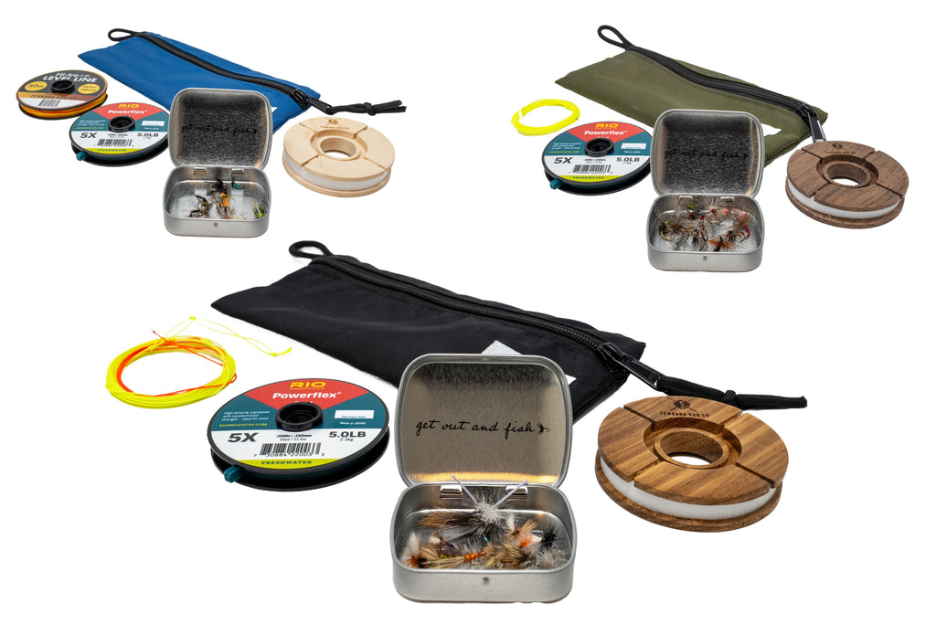 24 Tenkara Flies Variety Pack With Fly Box - Barbless Kebari Fishing Flies