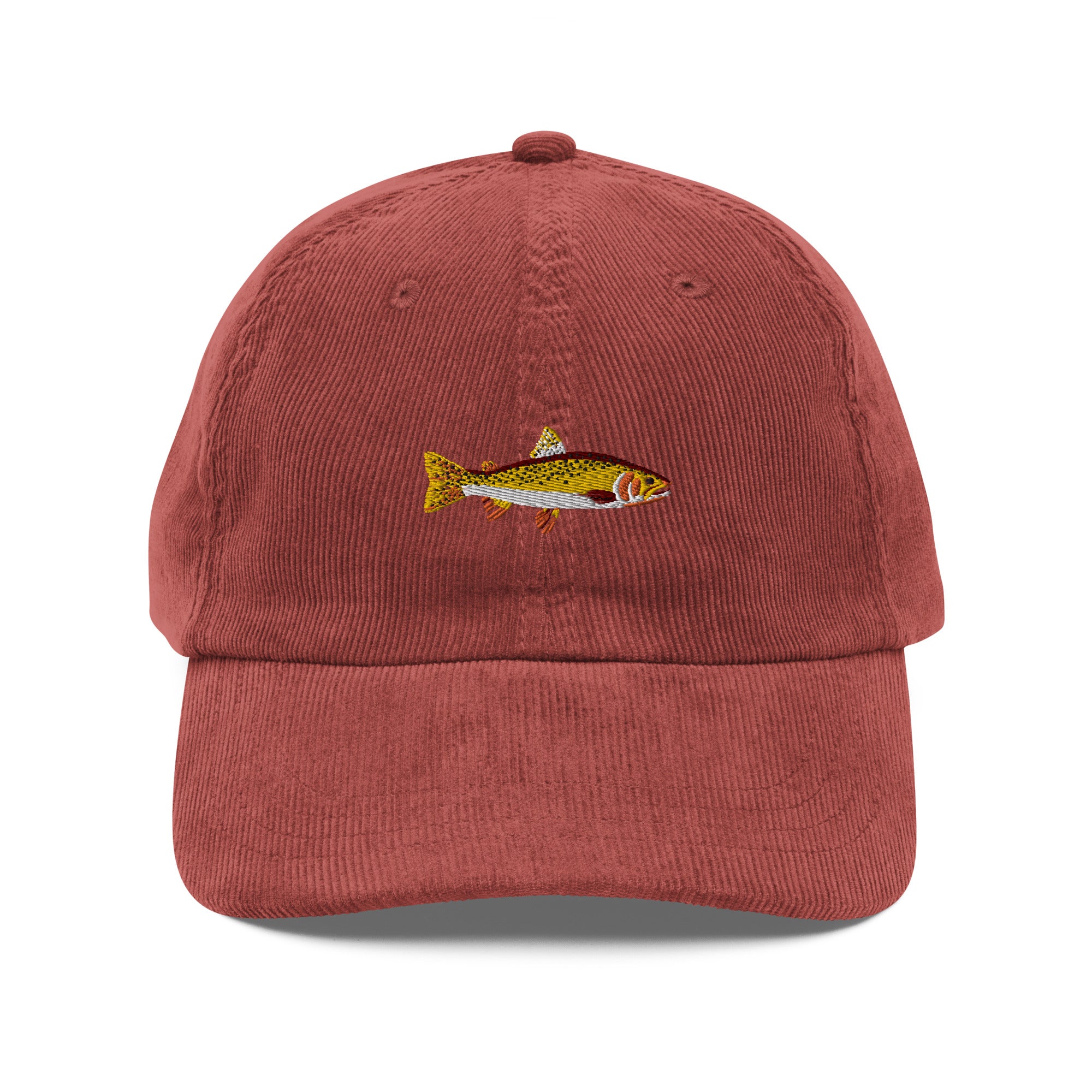 Yellowstone Cutthroat Embroidered Corduroy Dad Hat