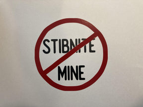 No Stibnite Sticker - All Proceeds Donated - Tenkara Rod Co.